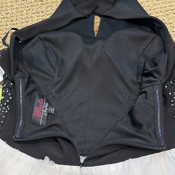 Blondie Nites Juniors Long Ballgown Dress Halter Prom Black Tie Formal size 5 - Picture 12 of 17